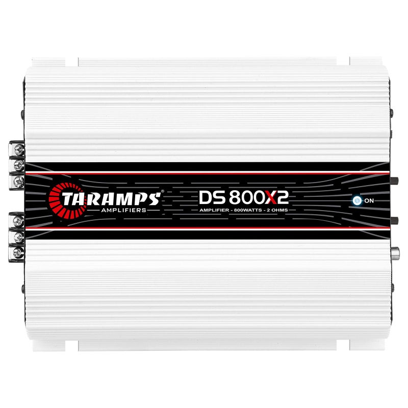 Taramp's تارامبس DS 800x2 2 أوم 800 واط RMS قناتين 400 واط 2 أوم، قابلة للجسر مع 800 واط عند 4 أوم، مضخم صوت سيارة رقمي، تقاطع كامل النطاق تمرير عالي/منخفض ثابت، نظام فئة D - Image 1